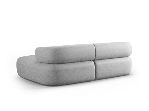 Micadoni rechter hoekbank Jenny 5-zits, chenille geld - 145x200x73cm