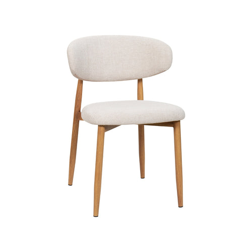 Giga Meubel Eetkamerstoel Alexia - Beige/Naturel - Set van 2 - vtwonen shop