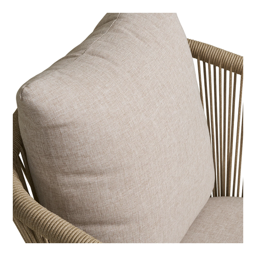 Artichok Mexx aluminium tuinstoel beige - met armleuning en kussen