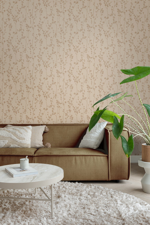 Borastapeter behang bladeren bruin - 53 cm x 10.05 m - 660552 - vtwonen shop