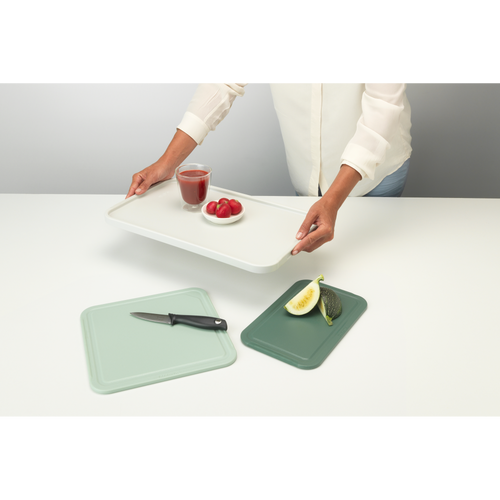 Brabantia Tasty+ Snijplankenset plus dienblad, 3-delig - Mixed