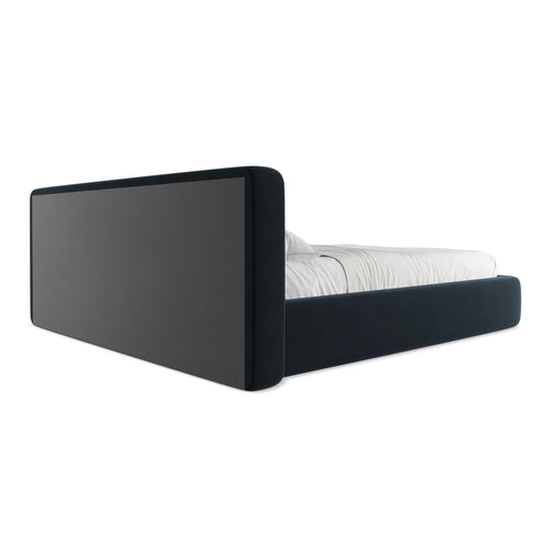 LaMiaSofa Bed met opbergruimte Firenze - velours - koningsblauw - 220x225x82