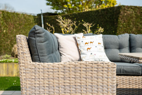 Seagull lounge-diningset - 5-dlg. - links - vintage willow- zwart