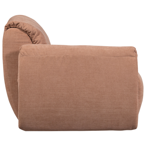 WOOOD 1-zits met arm links Baggy - Geweven Chenille - Oudroze - - vtwonen shop