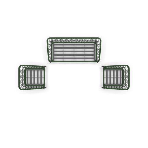 Lesli Living loungebank Zavi - groen - 163,5x83x72,5cm