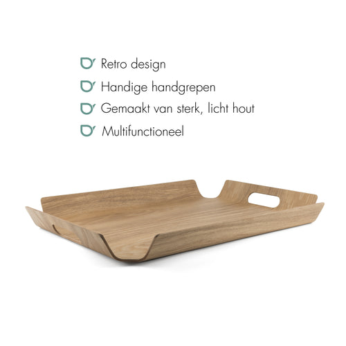 Bredemeijer - Dienblad Madera rechthoekig XL - vtwonen shop