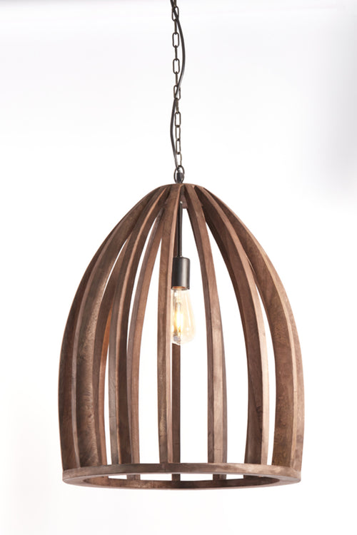 Light & Living hanglamp HARANKA - bruin - Ø47x56cm