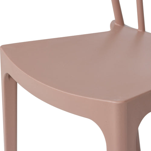 WOOOD tuinstoelen Bliss - Kunststof - Zalm Roze- 75x52x53 - Set van 2
