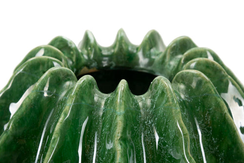Groene keramische vaas cm ø 23,5x24,5
