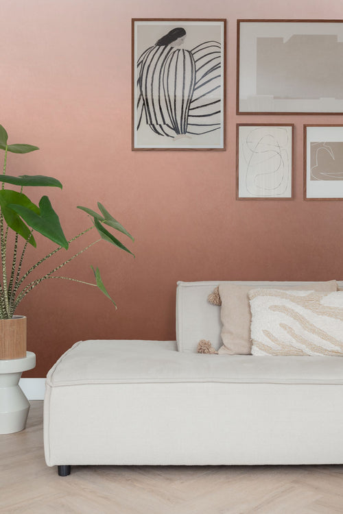 ESTAhome fotobehang kamerhoog dip dye kleurverloop terracotta - 200 x 279 cm - 159438 - vtwonen shop
