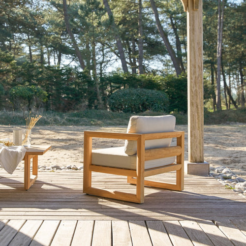 Tikamoon Tuinfauteuil in massief teak - Wit - vtwonen shop
