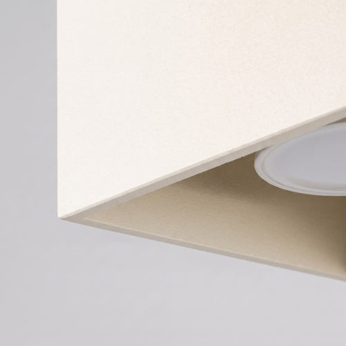 Sollux Lighting Plafondlamp QUAD 1 beige - 10x10x10cm