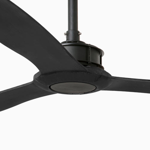 Faro Just Fan - Mat zwarte plafondventilator 3 bladen met DC motor 178cm