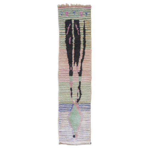 AFK Living vloerkleed Berber - handgemaakt - Wol - 70 x 301 cm