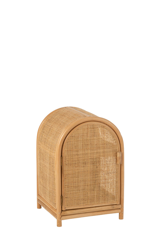 J-Line Ellen Rotan kast - 2 deuren - jute - naturel - small - vtwonen shop