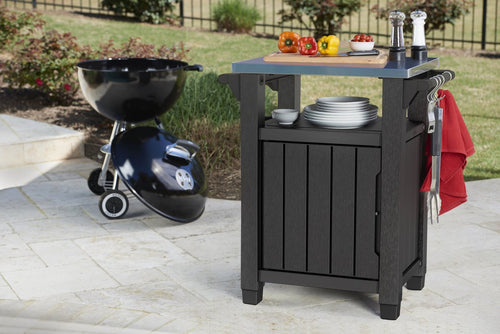 Keter Unity Classic BBQ tafel - 76,4x52x90cm - 93L - Grafiet - vtwonen shop