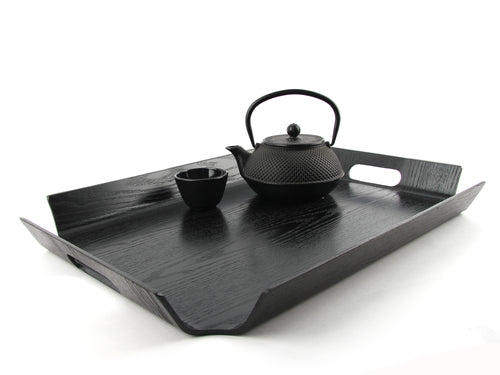 Bredemeijer - Dienblad Madera rechthoekig XL zwart - vtwonen shop