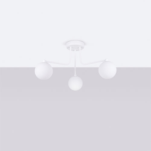 Sollux Lighting Kroonluchter ASTRAL 3 wit - 62x62x29cm