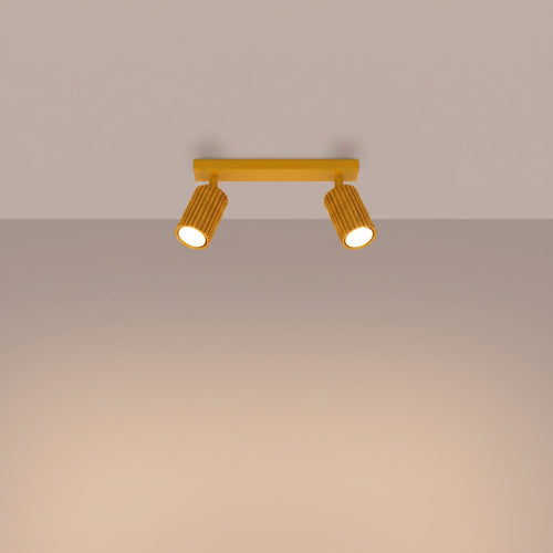 Sollux Lighting Plafondlamp KARBON 2 geel - 30x6,5x16,5cm