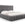 Cosmopolitan Design Opbergbed met hoofdeinde Bali 140x200cm, flueel, zwart - 230x165x125cm