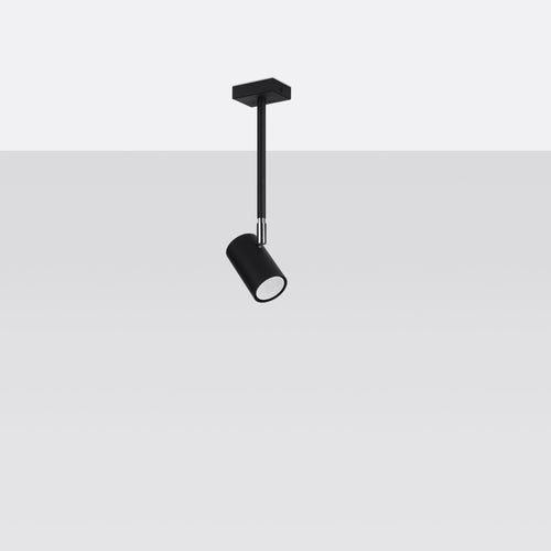 Sollux Lighting Plafondlamp NORANO zwart - 10x6x33cm