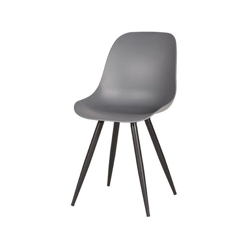 LABEL51 Eetkamerstoel Monza - Antraciet Kunststof - Set van 4 - vtwonen shop