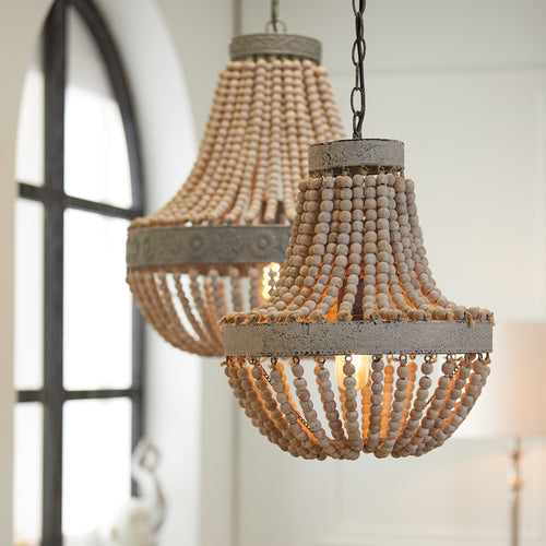 Light & Living hanglamp LUNA - Ø35.5x45cm - wit