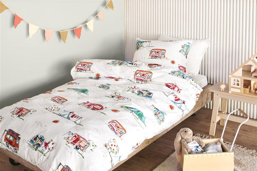 Beddinghouse Kids dekbedovertrek Happy Camping - 120x150 cm - multi - vtwonen shop