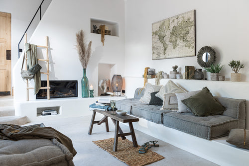 J-Line tapijt - jute - naturel - small - vtwonen shop