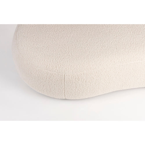 Housecraft Living Noxx Bank 2,5 zits Teddy stof Wit - vtwonen shop