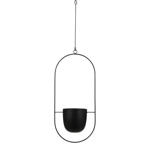 Mica Decorations Dexter Hangpot - L24 x B14 x H83 cm - Zwart
