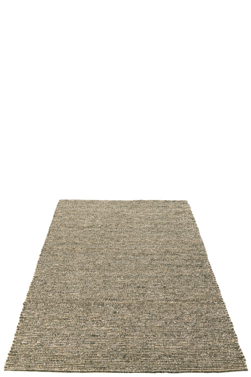 J-Line tapijt Geweven - polyester - ecru/olijfgroen