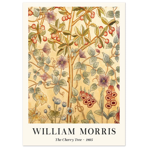 Artfulprints  William Morris - The cherry tree 1895 II   poster 50x70 cm - vtwonen shop