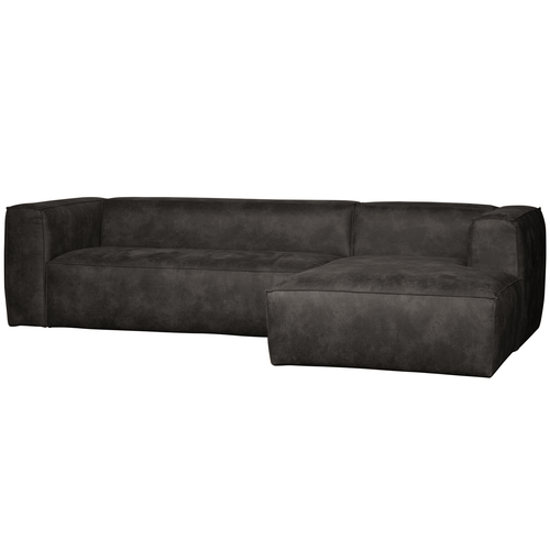 WOOOD chaise longue rechts Bean - Eco-leder - Zwart - 83x230x88 - vtwonen shop