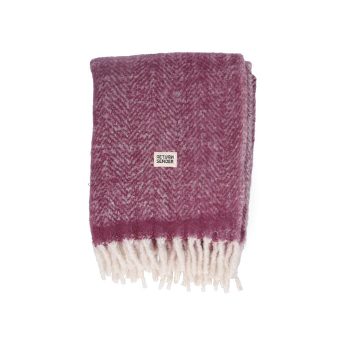 Return to Sender Plaid zacht 130 x 170 cm Aubergine