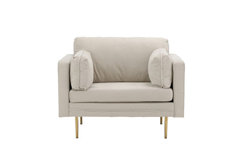 BRAM Fauteuil Renzo - Beige Ribstof - vtwonen shop