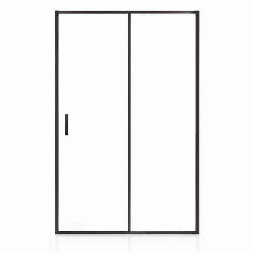 Badplaats Douchewand Calgary 100 x 190 cm – 6 mm Transparant Veiligheidsglas – Inclusief Schuifdeur – Inloopdouche – Zwart