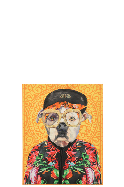 J-Line wanddecoratie Hond Popart - canvas - mix - small