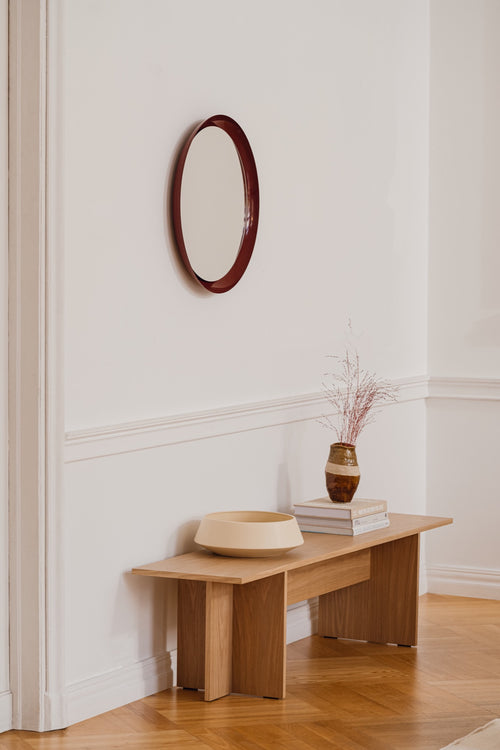 noo.ma ALLO Wandspiegel - Auburn Red - vtwonen shop