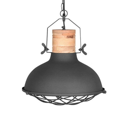 LABEL51 Hanglamp Grid - Grijs Metaal - 52x52x48cm - vtwonen shop