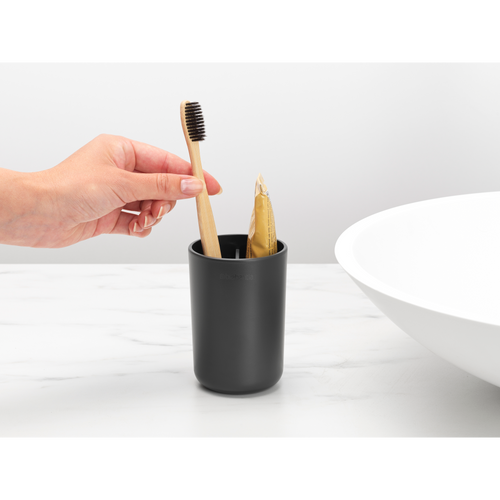 Brabantia ReNew Tandenborstelhouder met inzet - Dark Grey