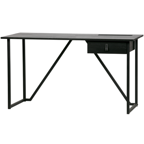 WOOOD bureau Julius - Hout - Zwart - 75x126x53 - vtwonen shop