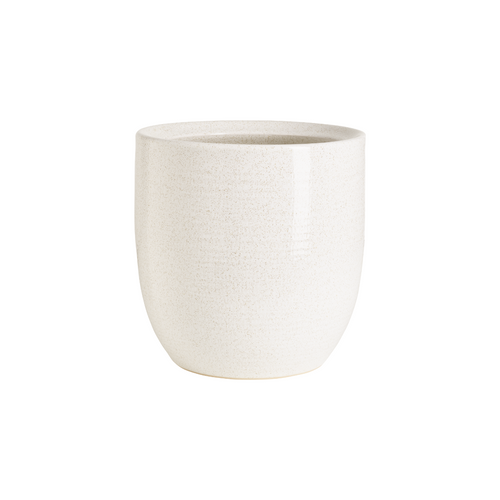 Sia Deco Bloempot Decoratief - wit - gres - H24 - vtwonen shop