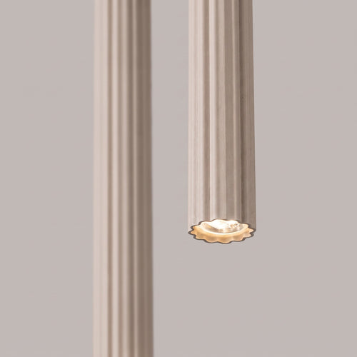 Sollux Lighting Hanglamp ARCHE 2P taupe - 15x15x118cm