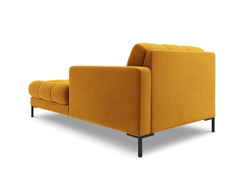 Cosmopolitan Design rechter chaise longue Bali flueel, geel - 185x102x75cm