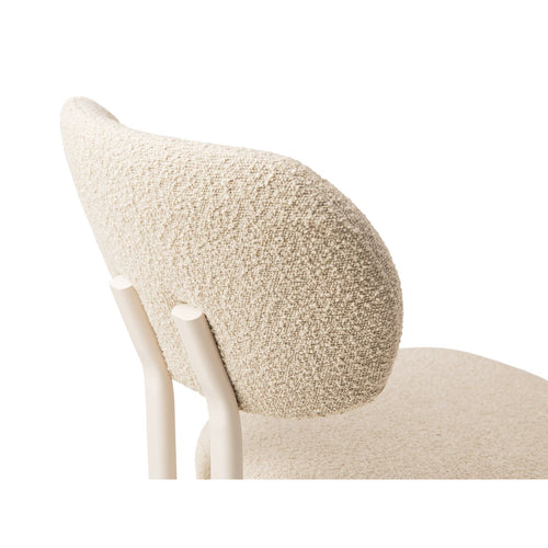Set van 2 stoelen met gesp Sam boucle beige - 52x51x82cm