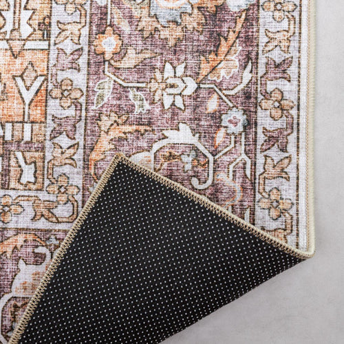 Interieur05 Vintage vloerkleed Evora Donkerbruin