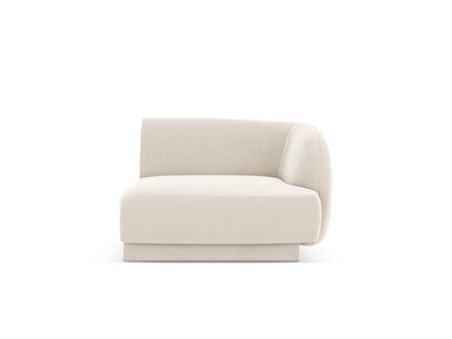 Micadoni rechter module Miley flueel lichtbeige - 90x90x70cm