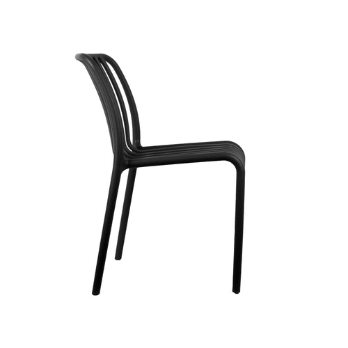 Leitmotiv stoel Glee - zwart - 58x42x79cm
