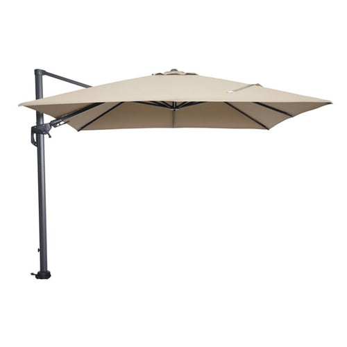 Hawaii parasol - 300x300 cm - carbon black - taupe - vtwonen shop